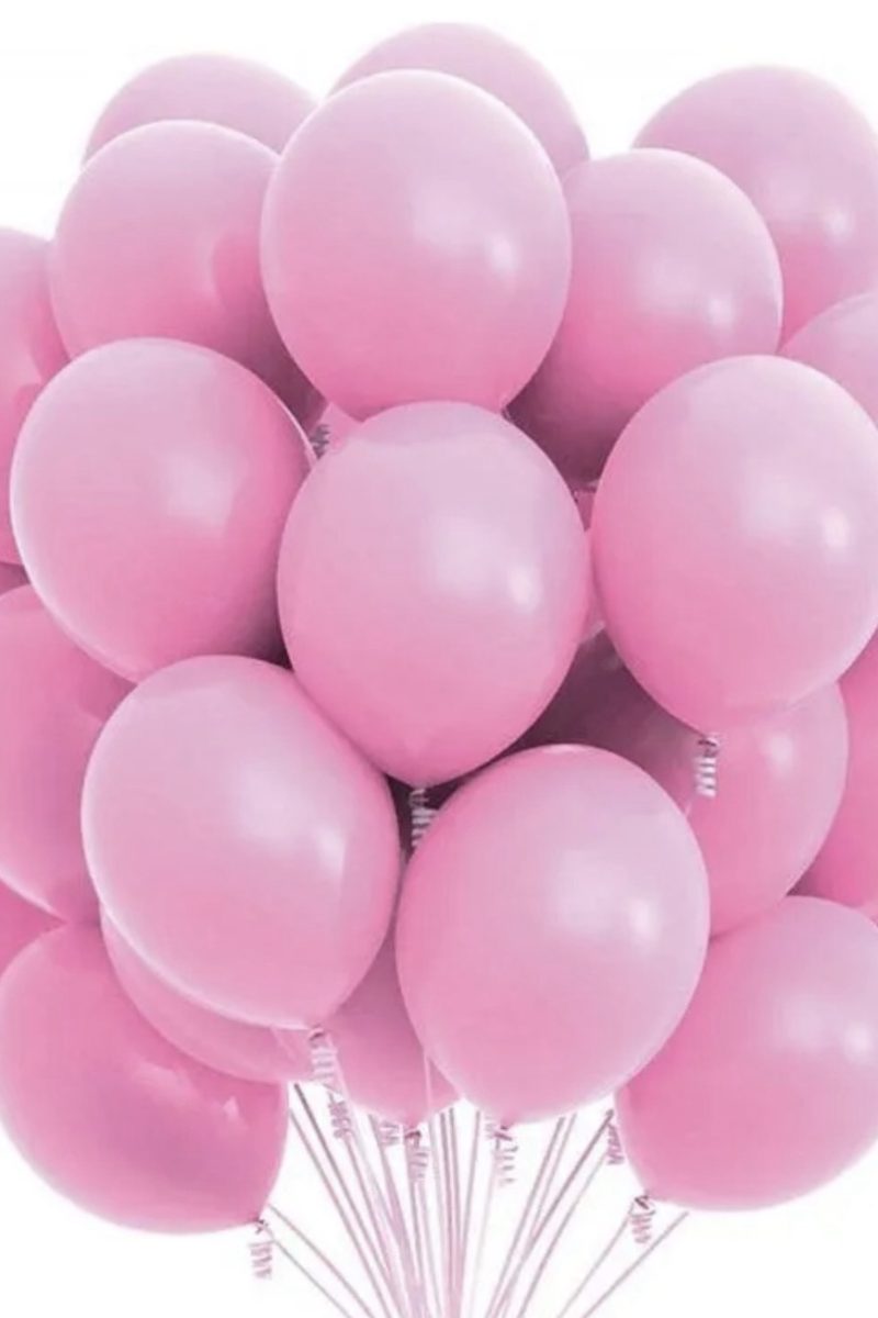 Pink Balloon 10 Pieces -Helium filled
